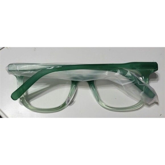 EyeKepper Sheer Green Nerd 1.5 Cat Eye Thick Reading Nerd Glasses 113250 - Picture 3 of 3